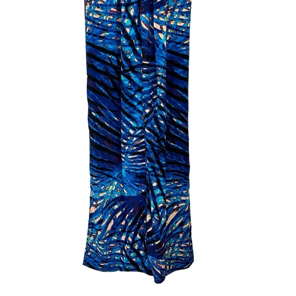 Charlie Jade Multicolor Sleeveless V-Neck Maxi Dress Sz M - Picture 6 of 13